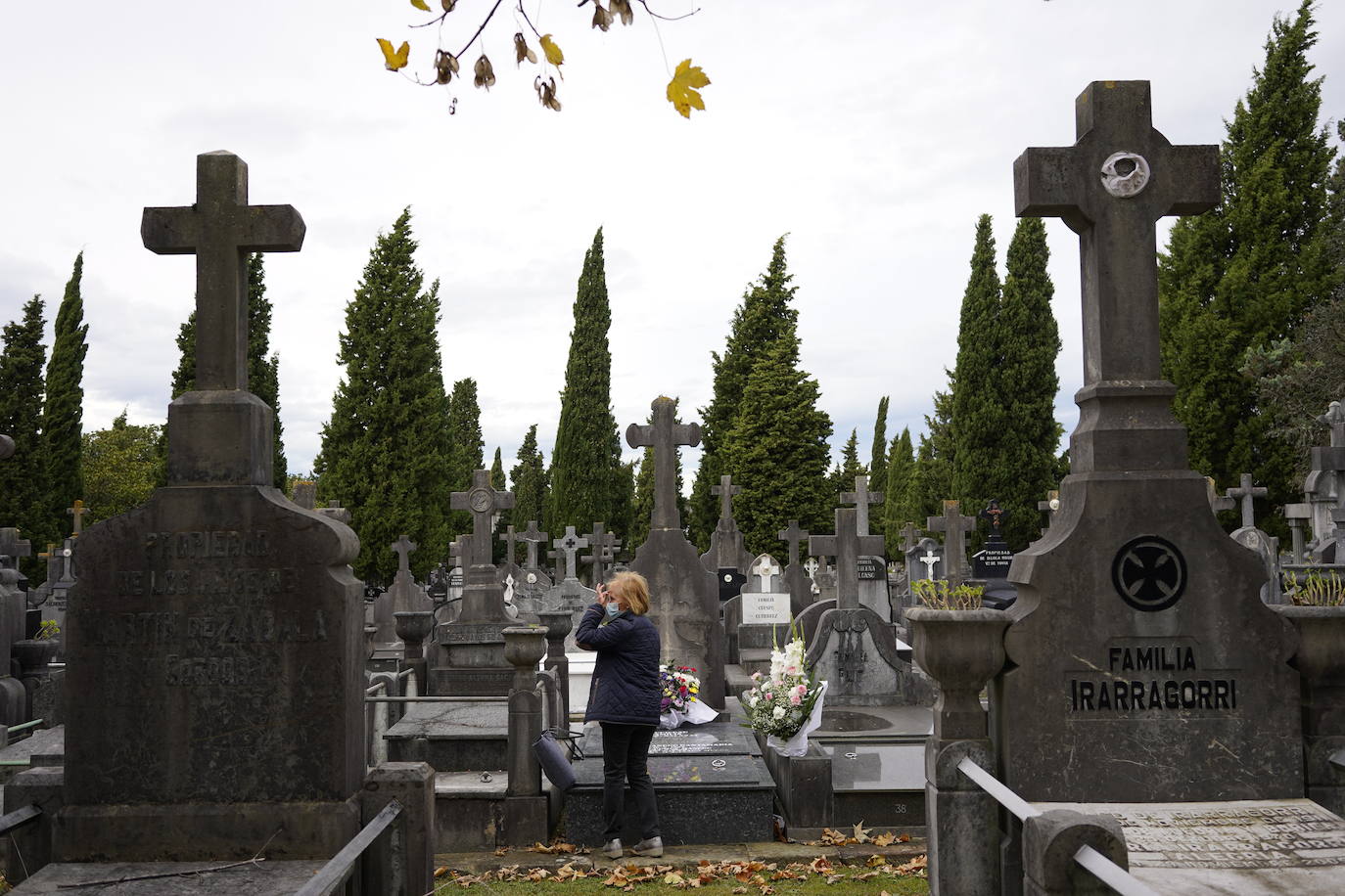 Los cementerios de Derio y Deusto han registrado 40.000 visitas de los últimos diez días.
