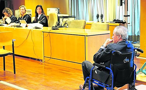 El guipuzcoano José María Aristrain en una vista en la Audiencia Nacional, acusado de delito fiscal.