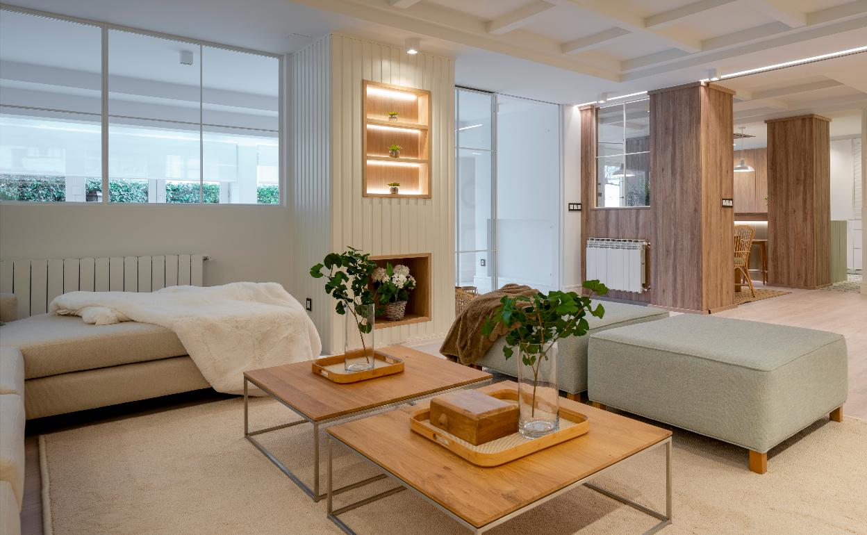 Un piso de Getxo (Bizkaia) convertido en vivienda de lujo 