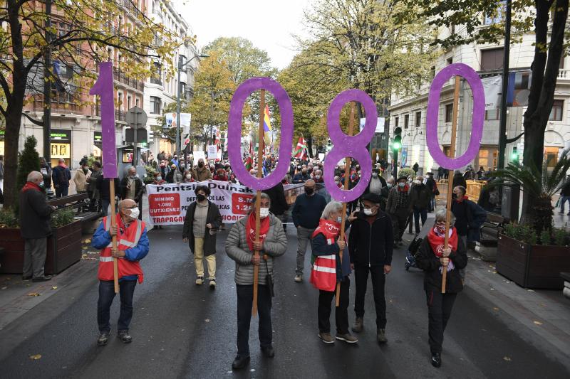 Fotos: Manifestación de pensionistas en Bilbao