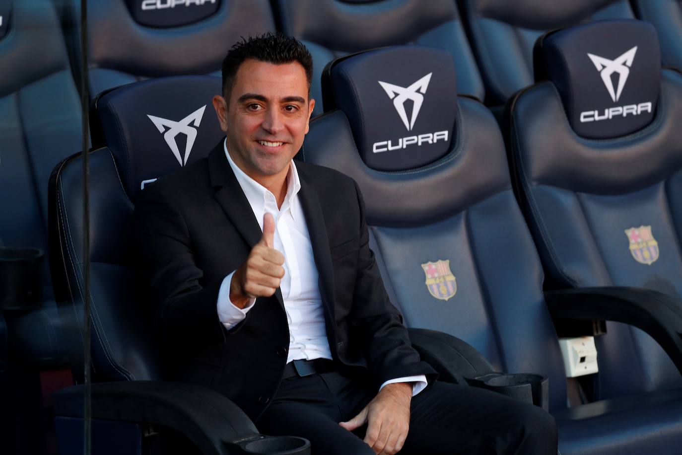 Xavi, en su presentación como entrenador del Barcelona.