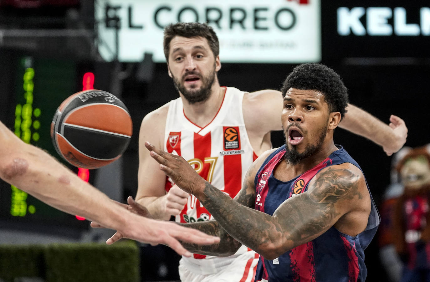 El Baskonia recibe al Estrella Roja en el Buesa Arena.