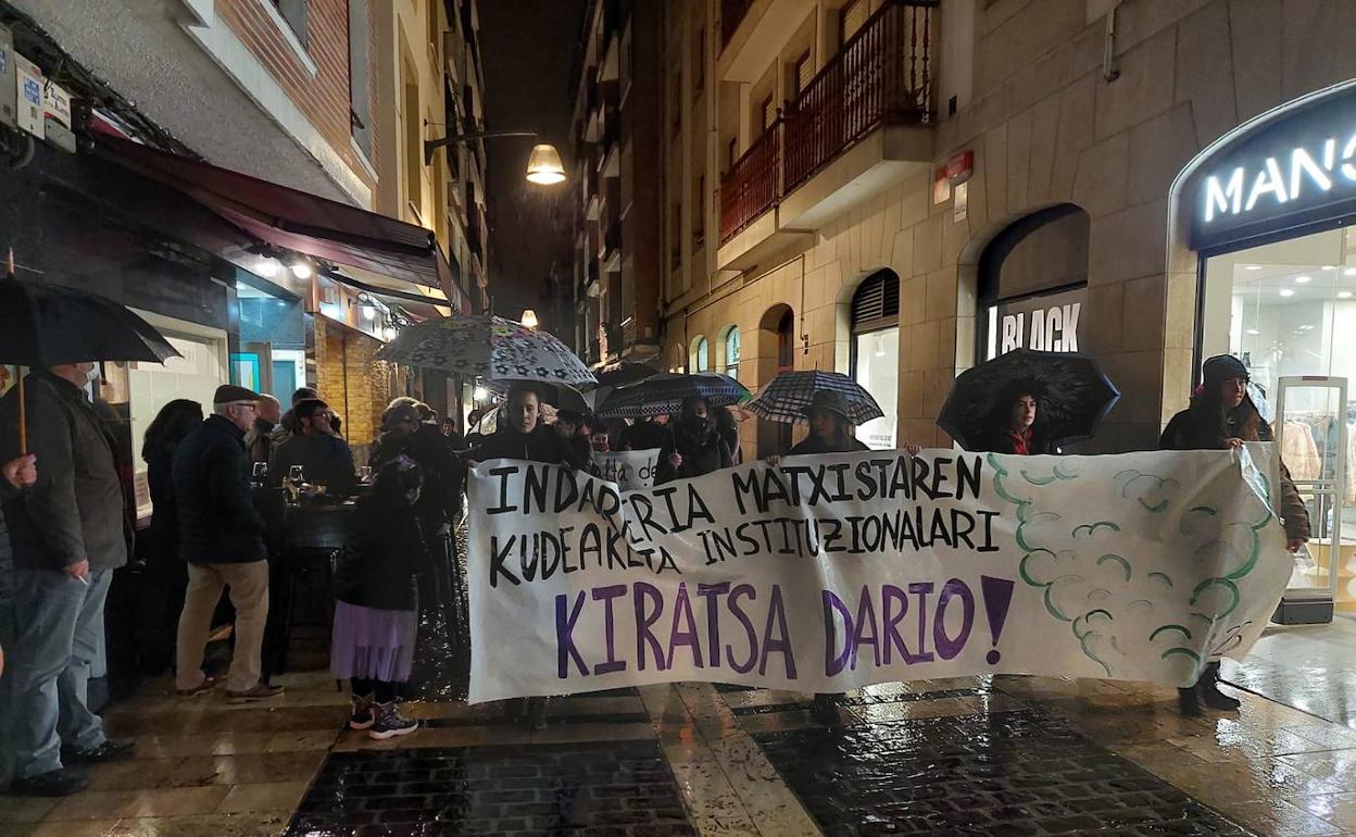 Manifestación por las calles de Durango. 