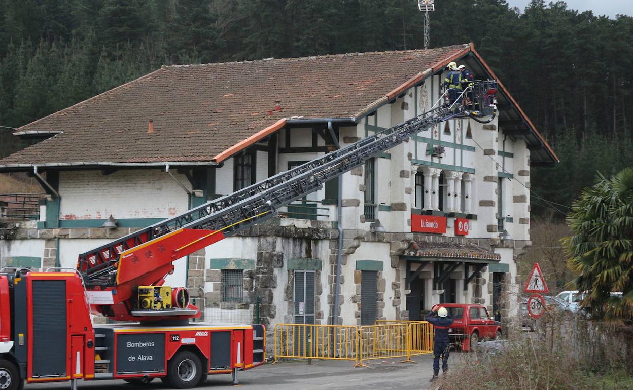 La estación de Luiaondo se arreglará con los fondos del Estado en 2022. 