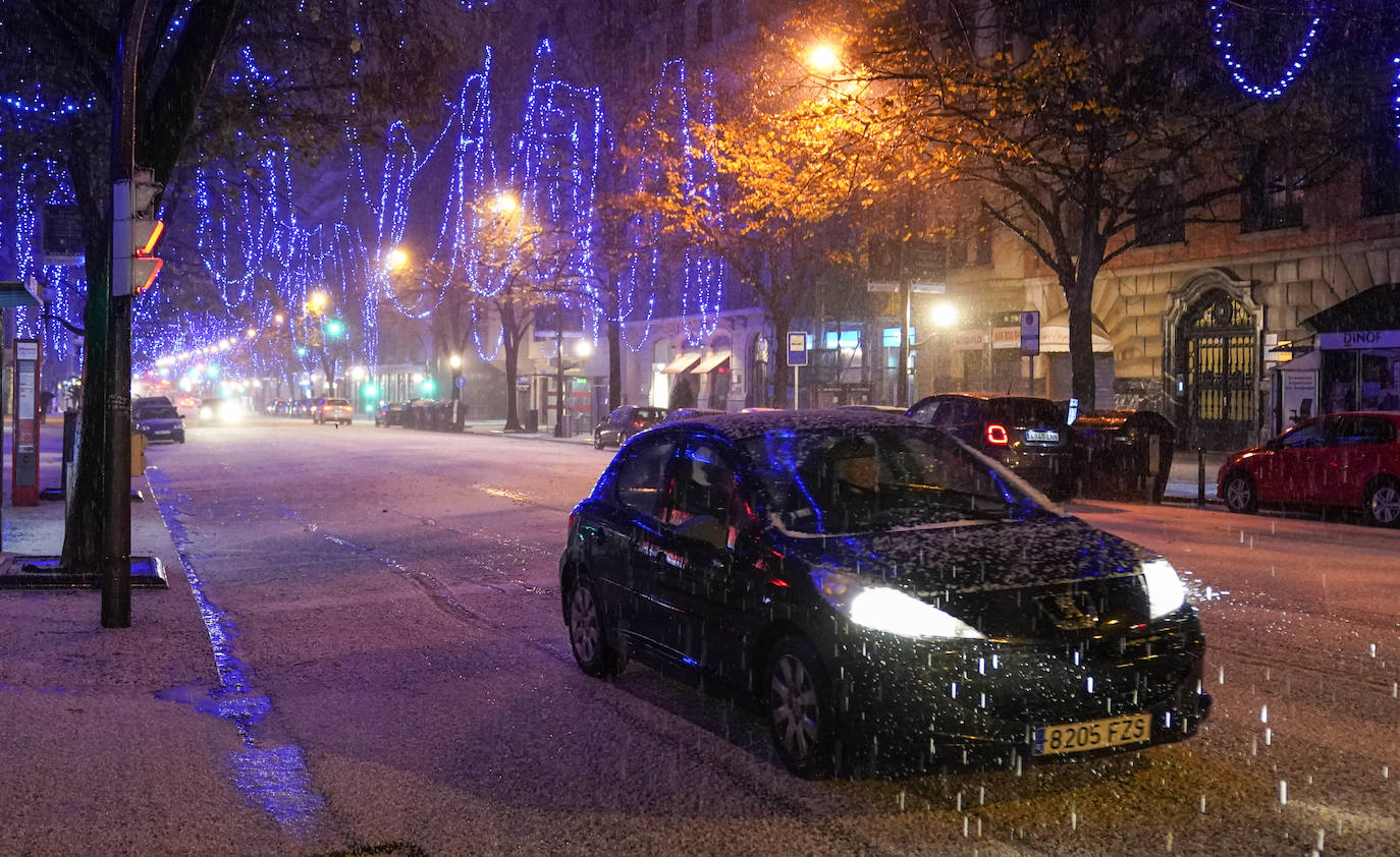 Granizada en Bilbao.