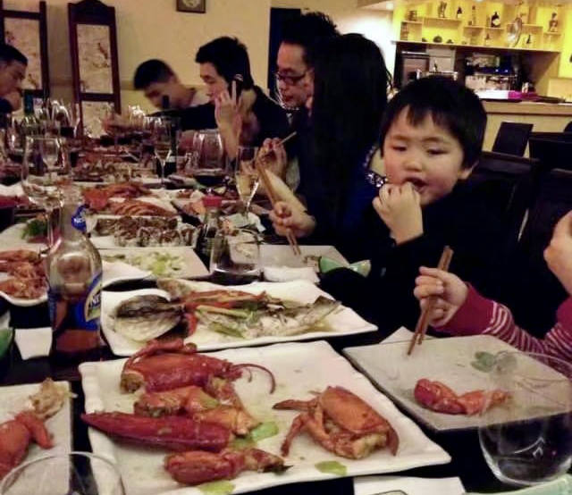 Antes de la pandemia, los Lin solían juntarse en restaurantes chinos para sus celebraciones familiares.