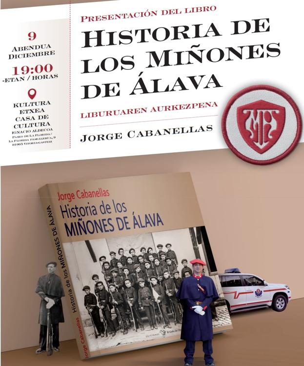 Cartel de la presentación del libro. 