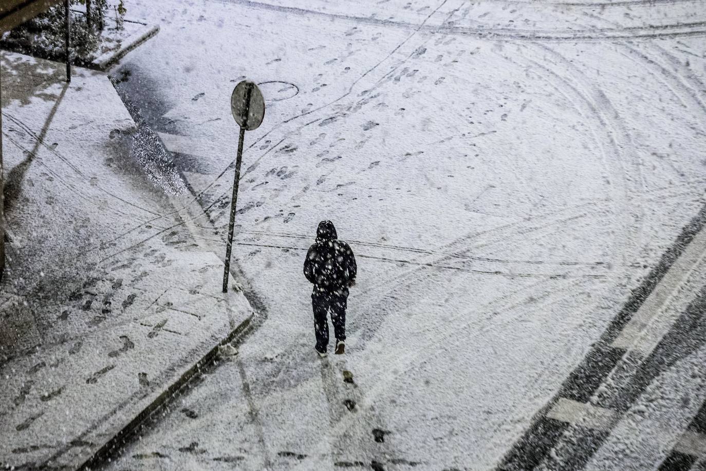 Fotos: La nieve cubre Álava de blanco