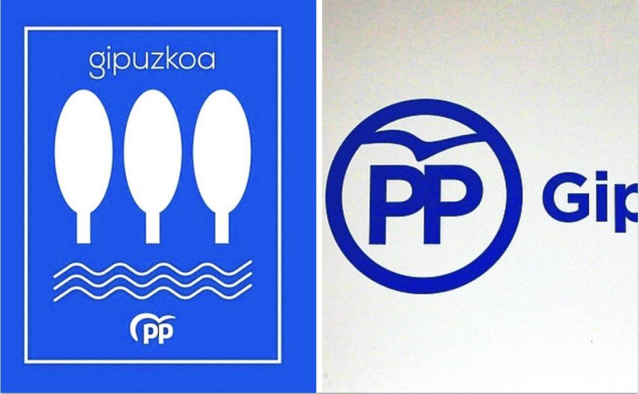 En la imagen de la izquierda, el nuevo logo del partido. A la derecha, el antiguo.