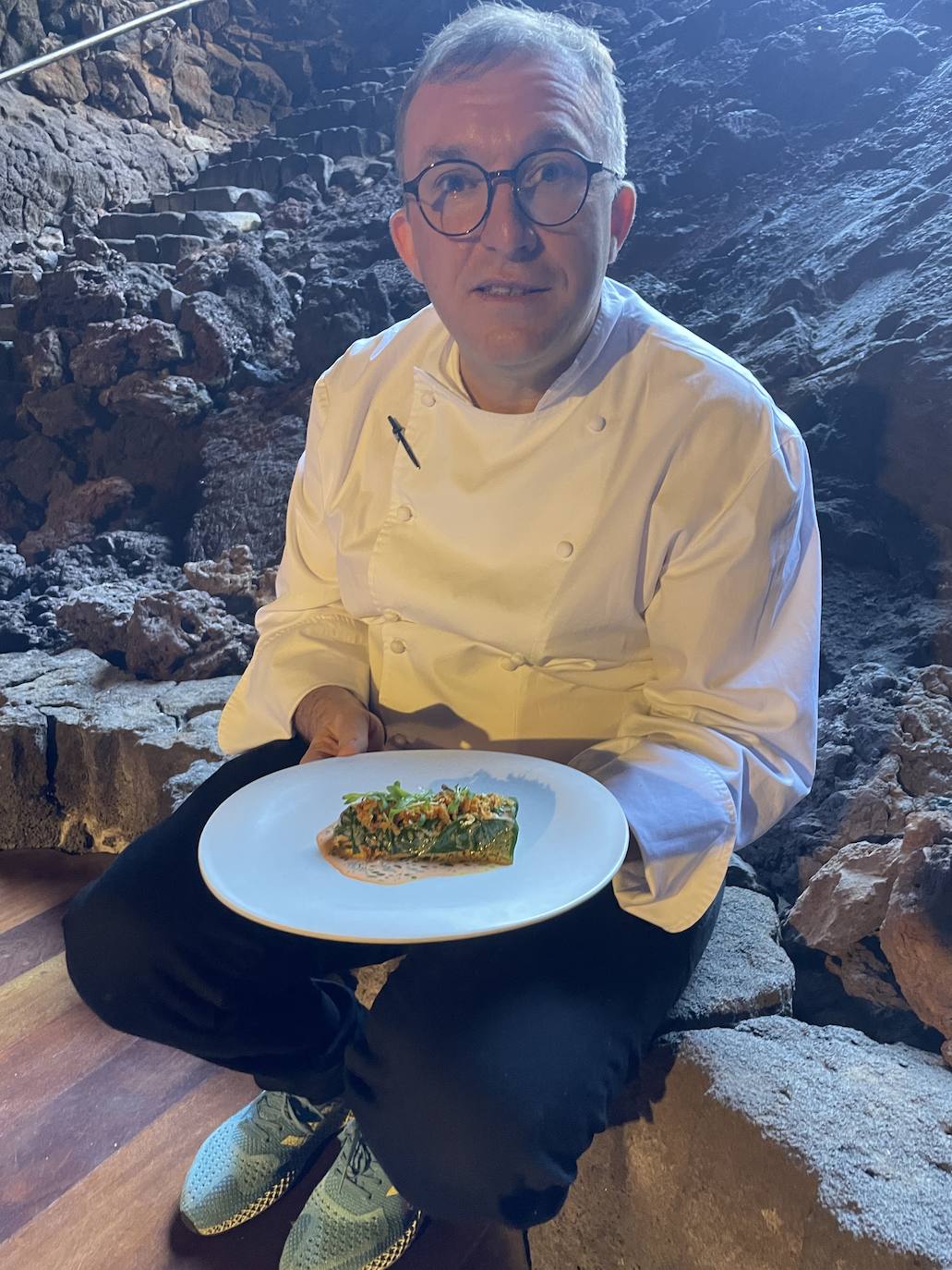 Chele González (Manila), en Jameos del Agua. 