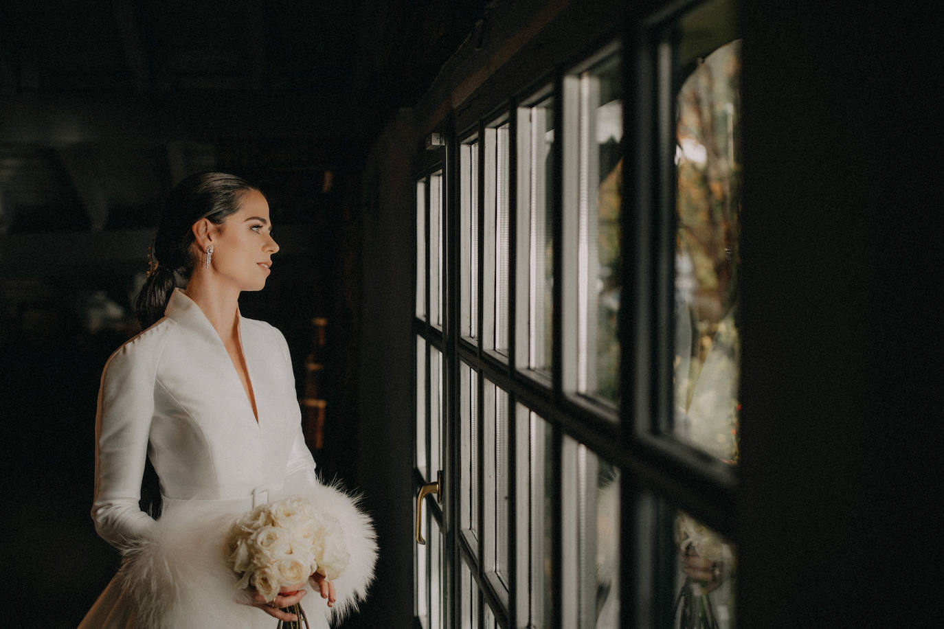 Fotos: La boda navideña de Oilda y Jesús en Getxo: tres vestidos, un trineo y Papá Noel como invitado