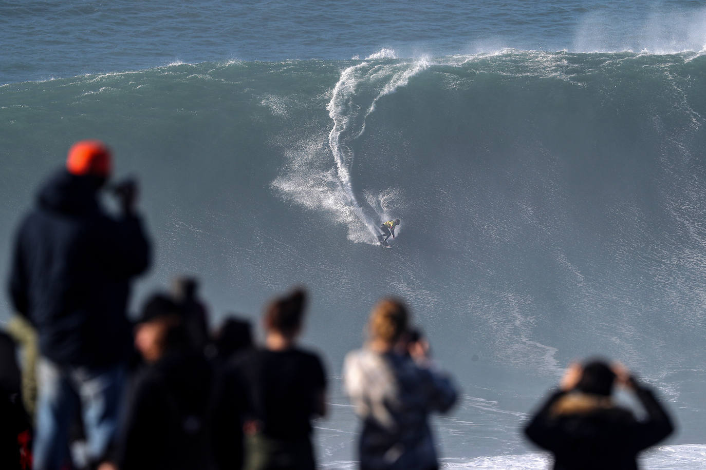 Fotos: El cañón de Nazaré, la ola más grande del mundo