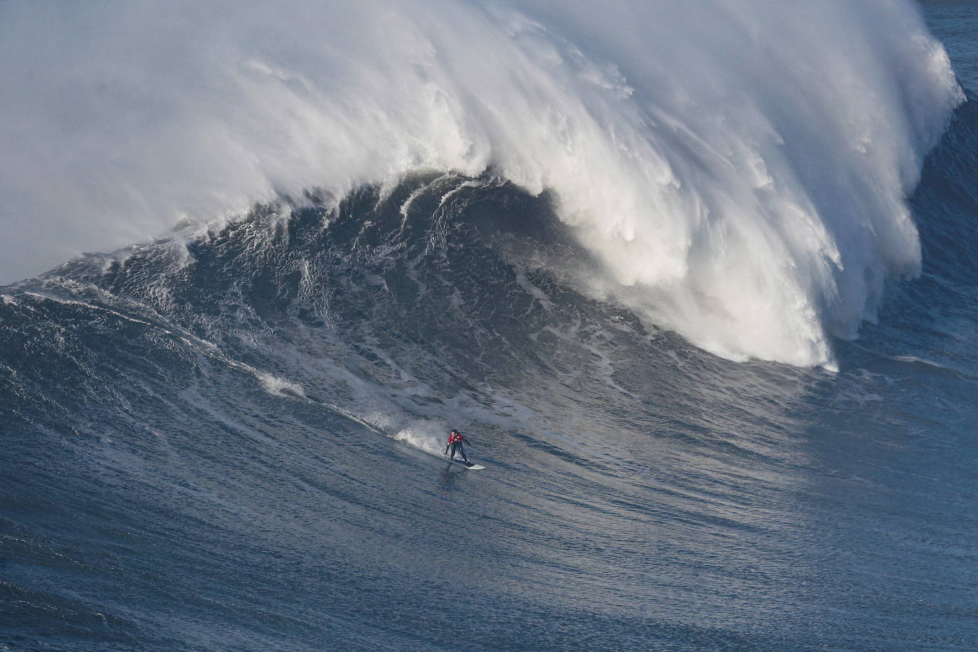 Fotos: El cañón de Nazaré, la ola más grande del mundo