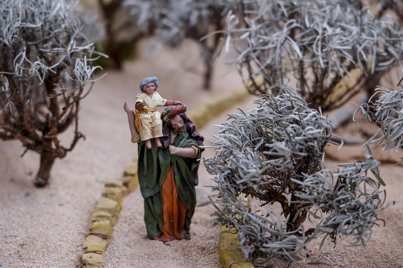 Fotos: Elciego de antaño convertido en belén