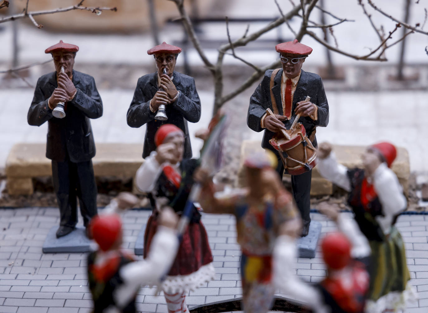 Fotos: Elciego de antaño convertido en belén