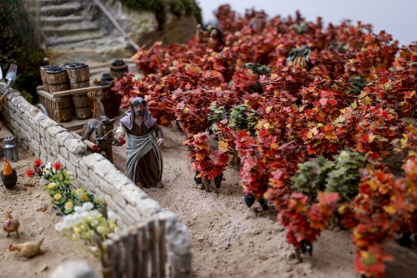 Fotos: Elciego de antaño convertido en belén