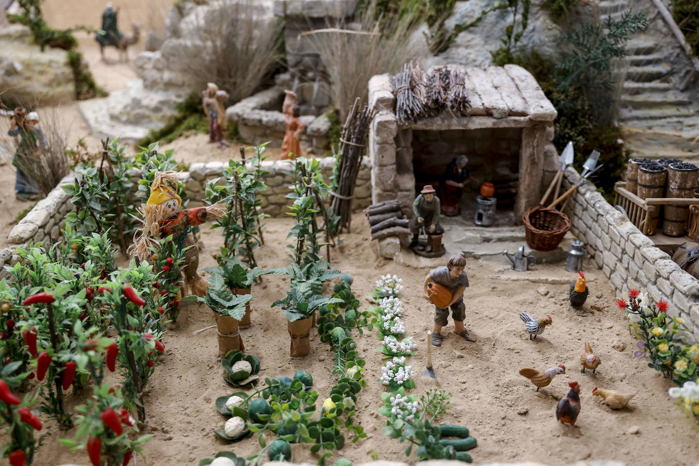 Fotos: Elciego de antaño convertido en belén