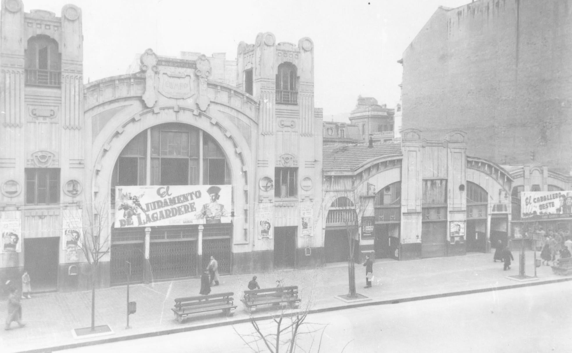 El Olimpia, situado en la Gran Vía, fue el primer edificio proyectado en España como cine.