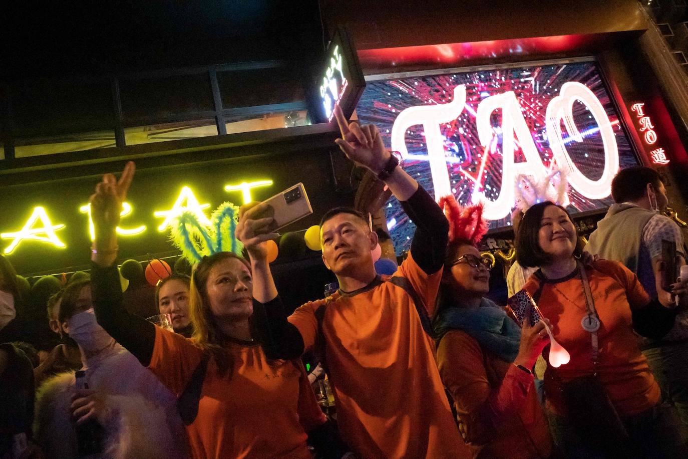 Celebraciones en Hong Kong.