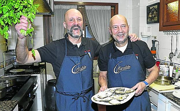 Herrera reinventó una receta de su ama y presentó un 'Cremoso de garbanzos con dumplings de gambas'. Un nombre tan sugerente como el 'Templado de bacalao y ostras' de Martínez de San Vicente. 