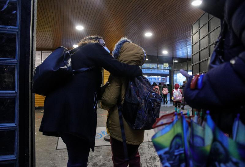 Fotos: Vuelta al colegio en Bizkaia tras las navidades