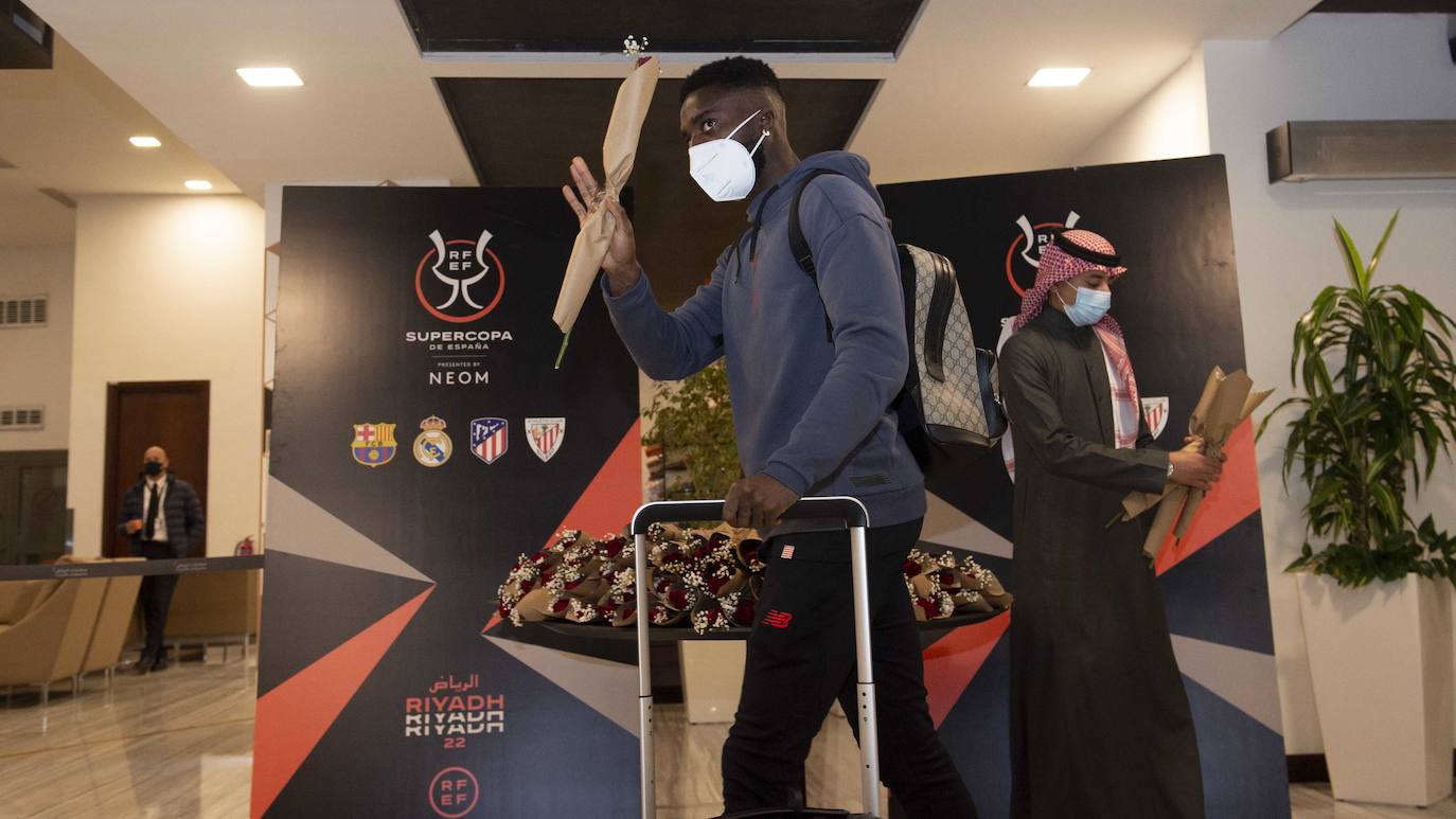 Fotos: Llega del Athletic a Arabia para disputar la Supercopa