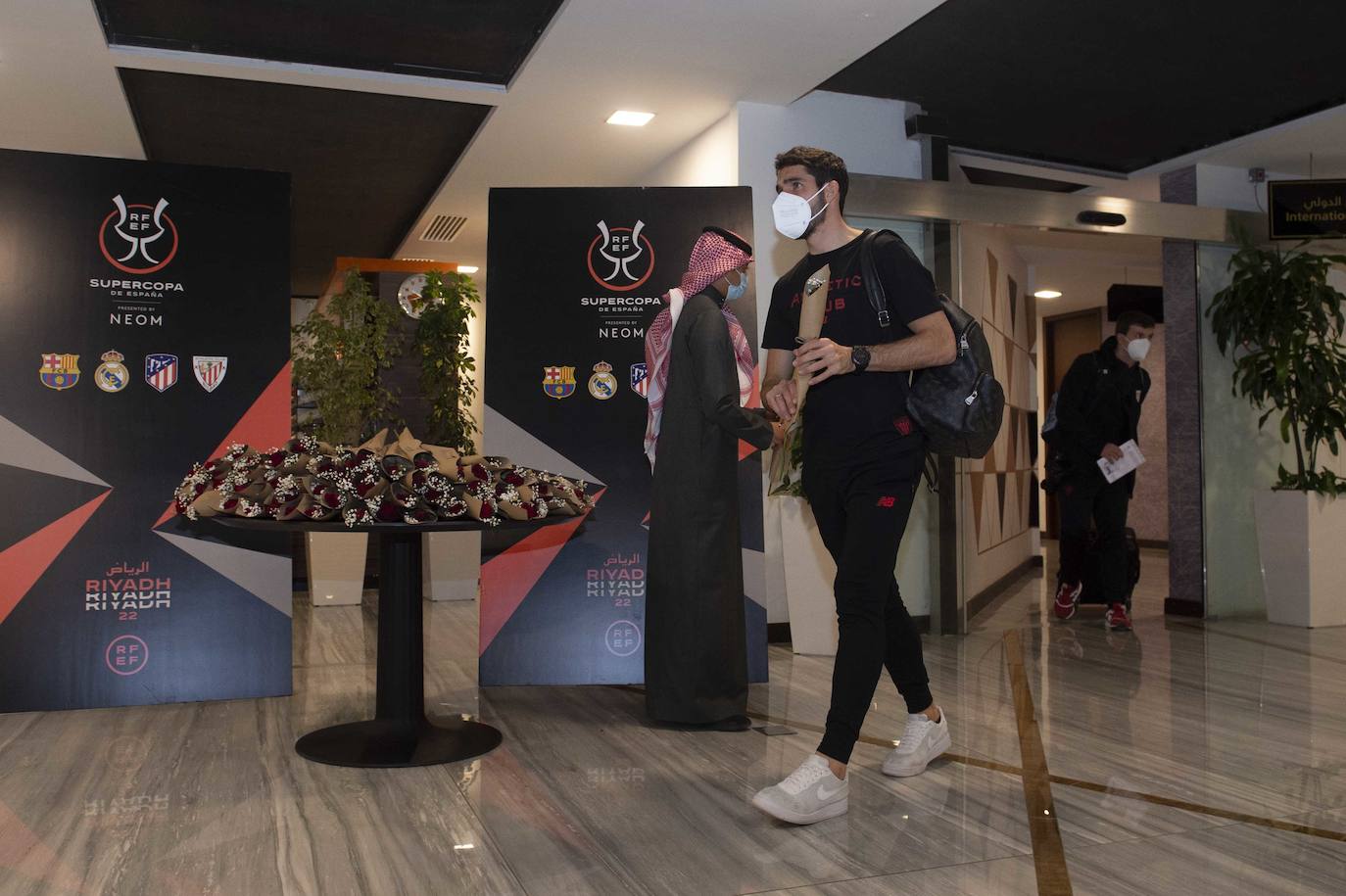 Fotos: Llega del Athletic a Arabia para disputar la Supercopa