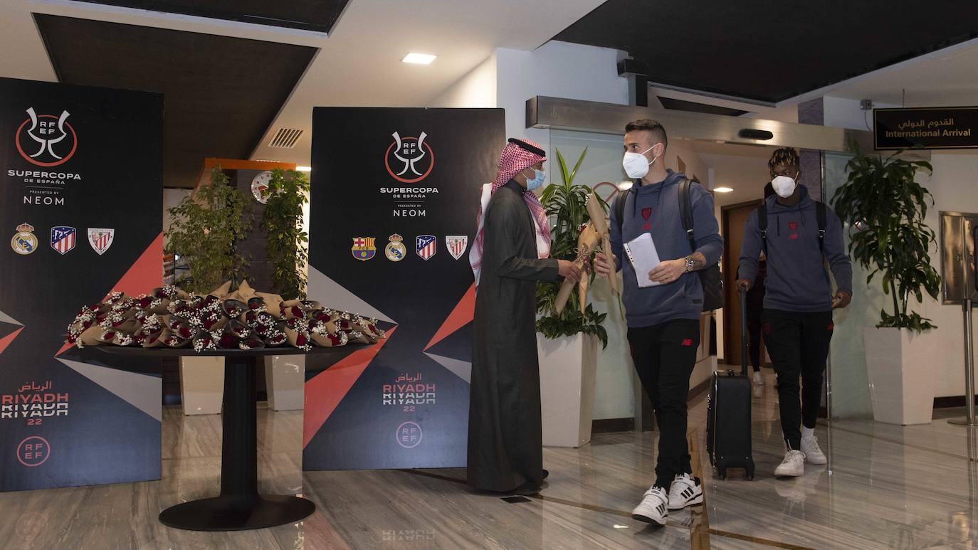Fotos: Llega del Athletic a Arabia para disputar la Supercopa