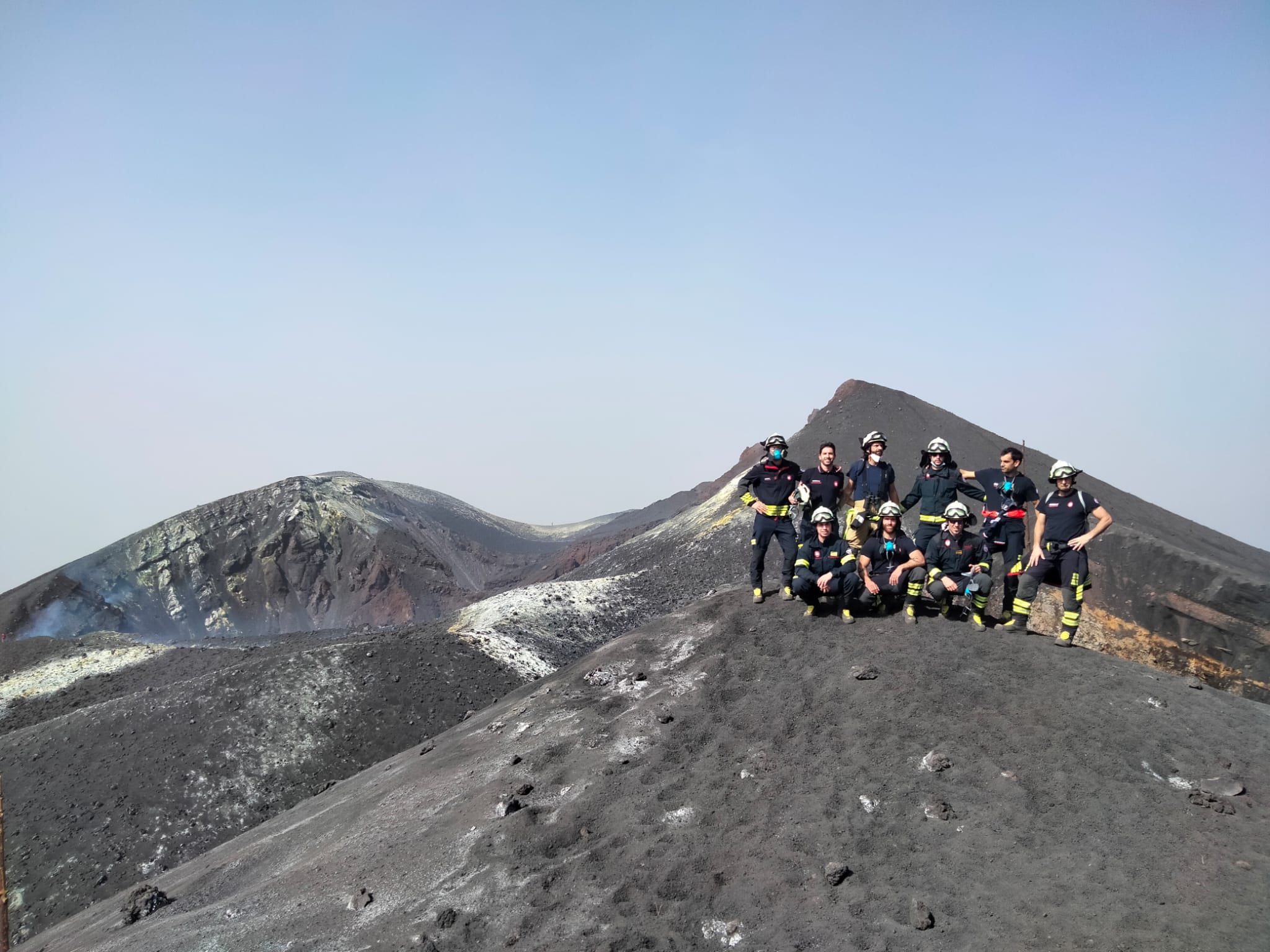 Fotos: Los Bomebros de Bilbao, en el volcán Cumbre Vieja