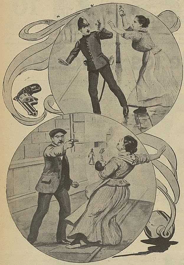 Así ilustró la historia el semanario madrileño Las Ocurrencias.