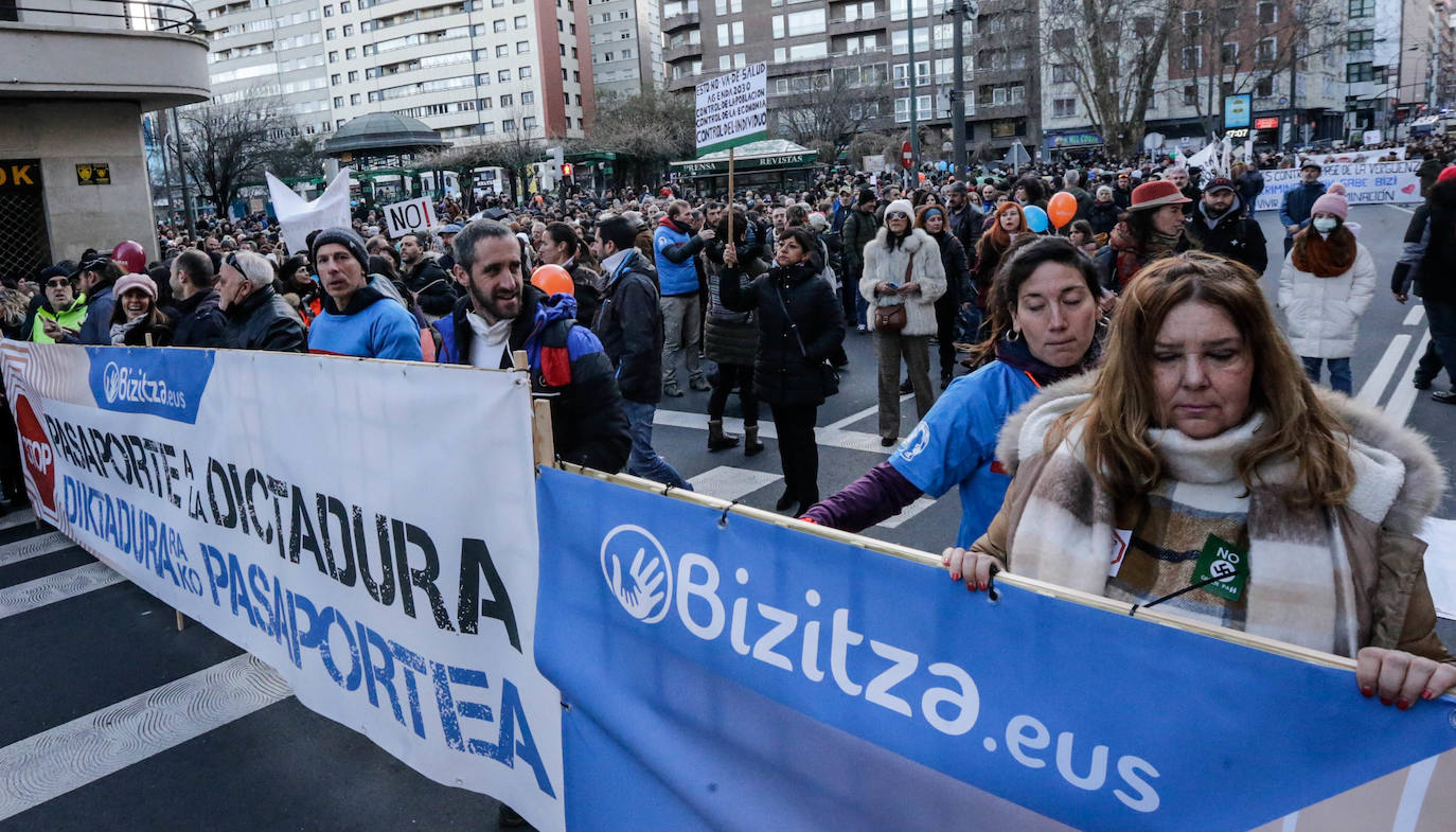 Fotos: Manifestación contra el pasaporte covid
