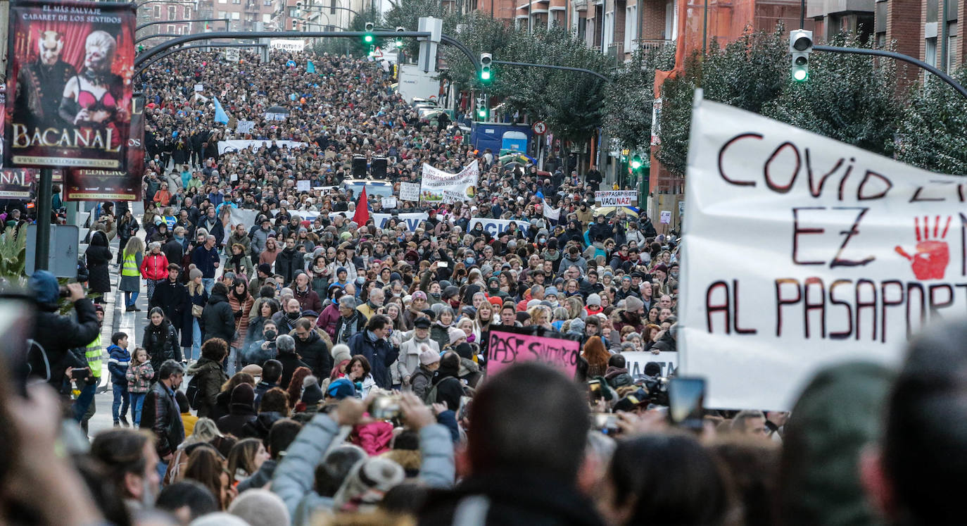 Fotos: Manifestación contra el pasaporte covid