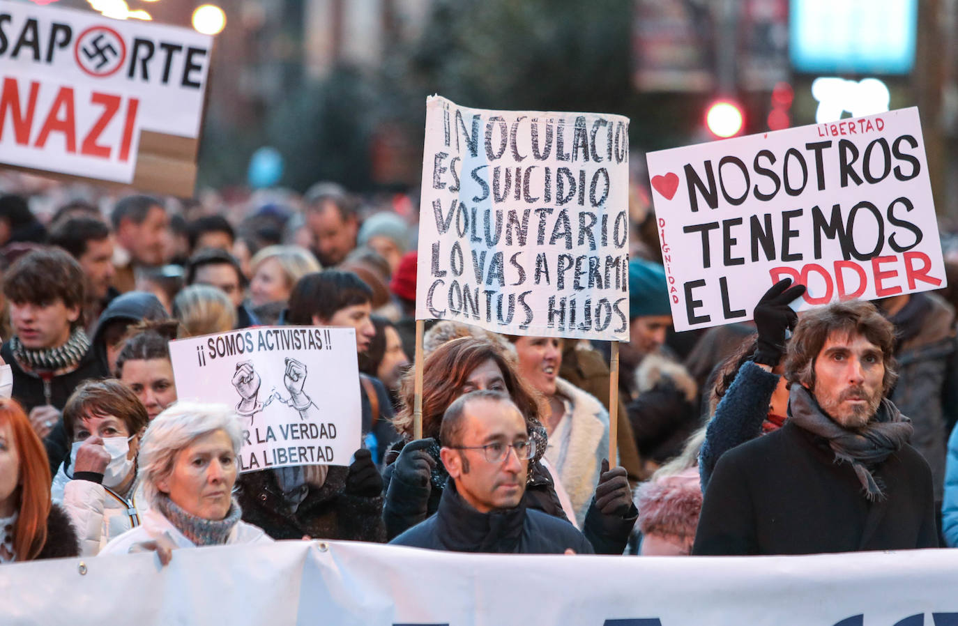 Fotos: Manifestación contra el pasaporte covid