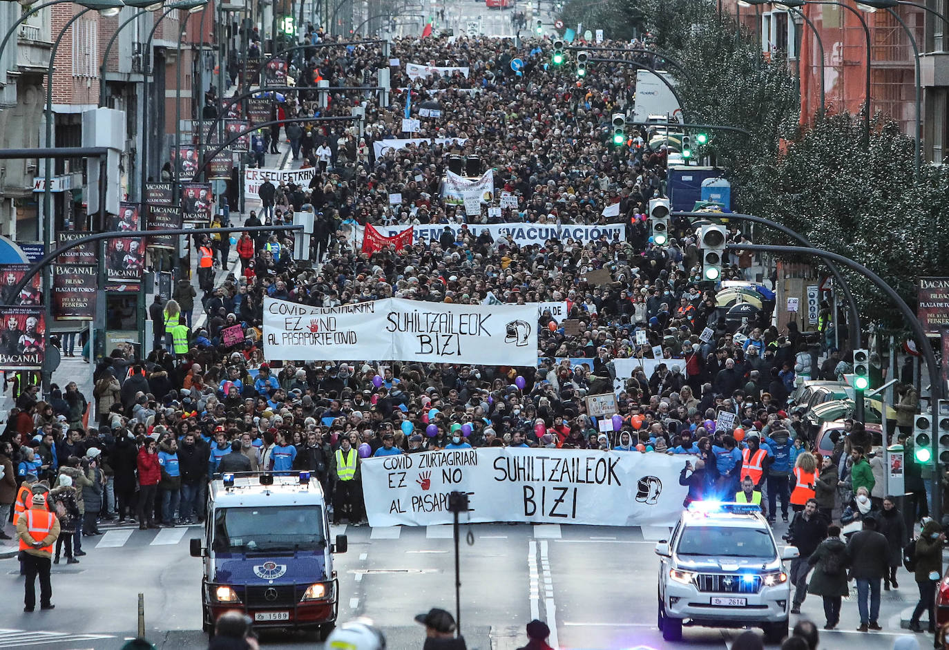 Fotos: Manifestación contra el pasaporte covid