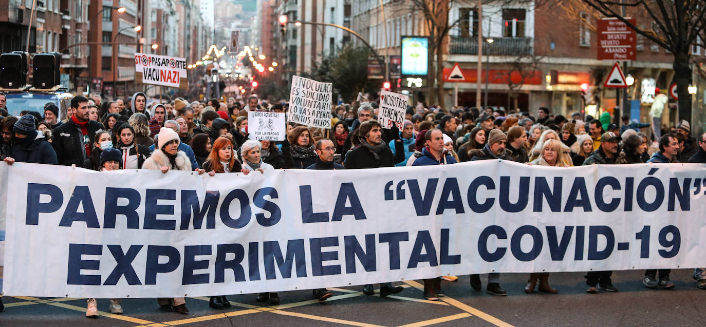 Fotos: Manifestación contra el pasaporte covid
