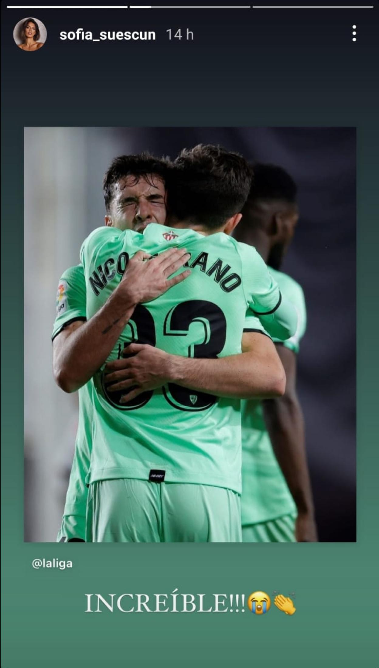 Sofía Suescun enloquece con el golazo de Nico Serrano