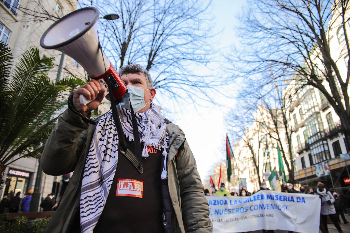 Fotos: Manifestación en Bilbao contra la reforma laboral