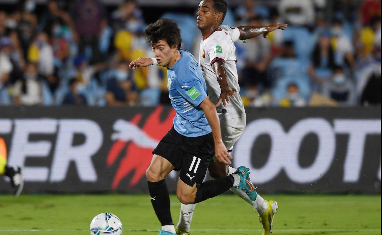 Destacada actuación de Pellistri con Uruguay