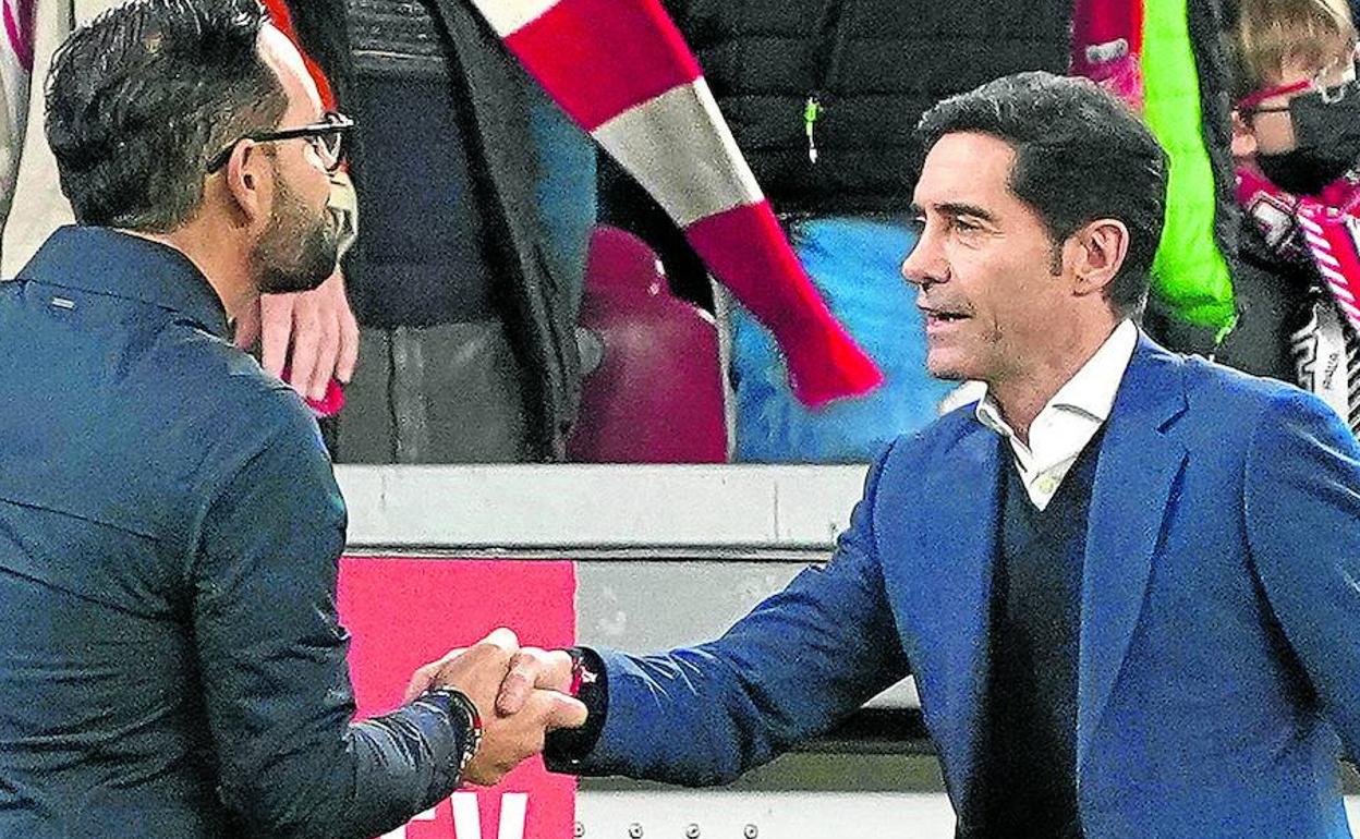 Marcelino: «Hay motivos para quejarnos del arbitraje»