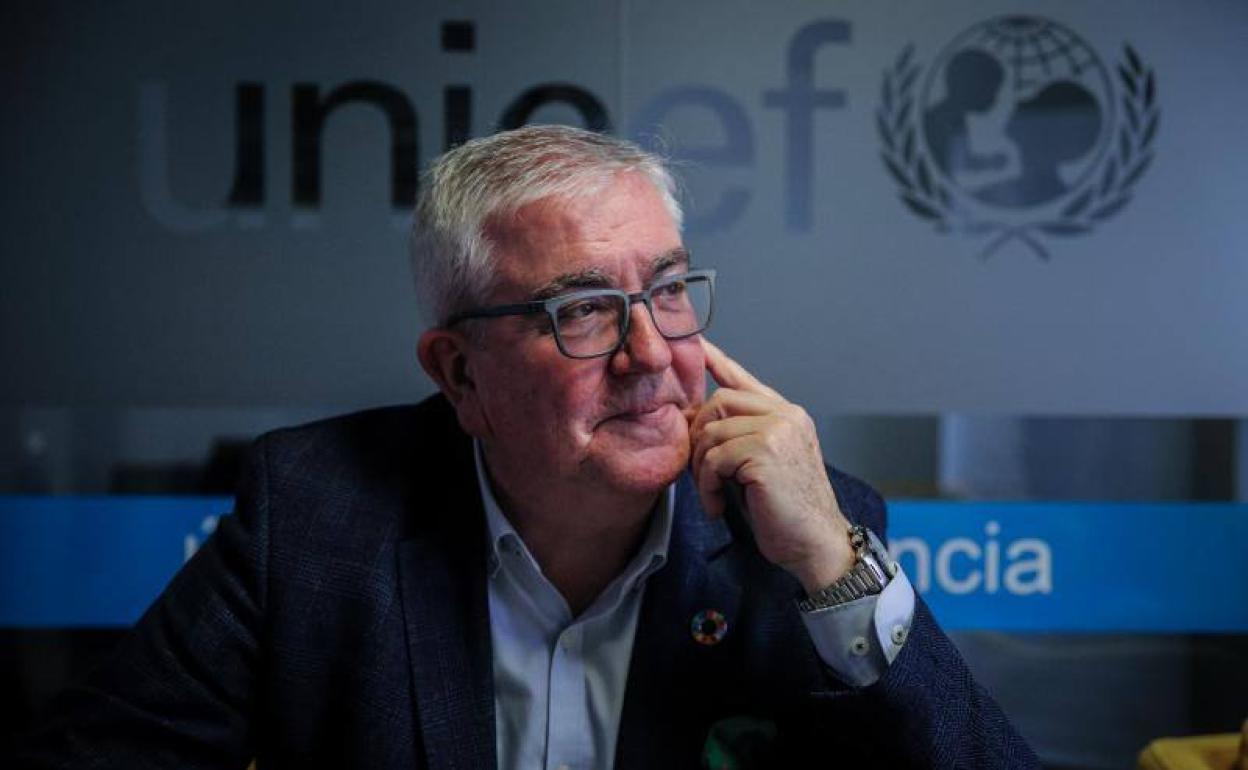 El presidente de UNICEF Euskadi, Isidro Elezgarai.