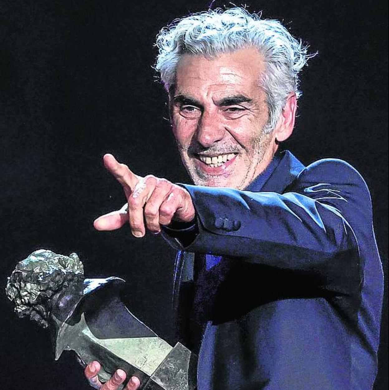 Kiko de la Rica, exultante el sábado en la entrega de los Goya. 