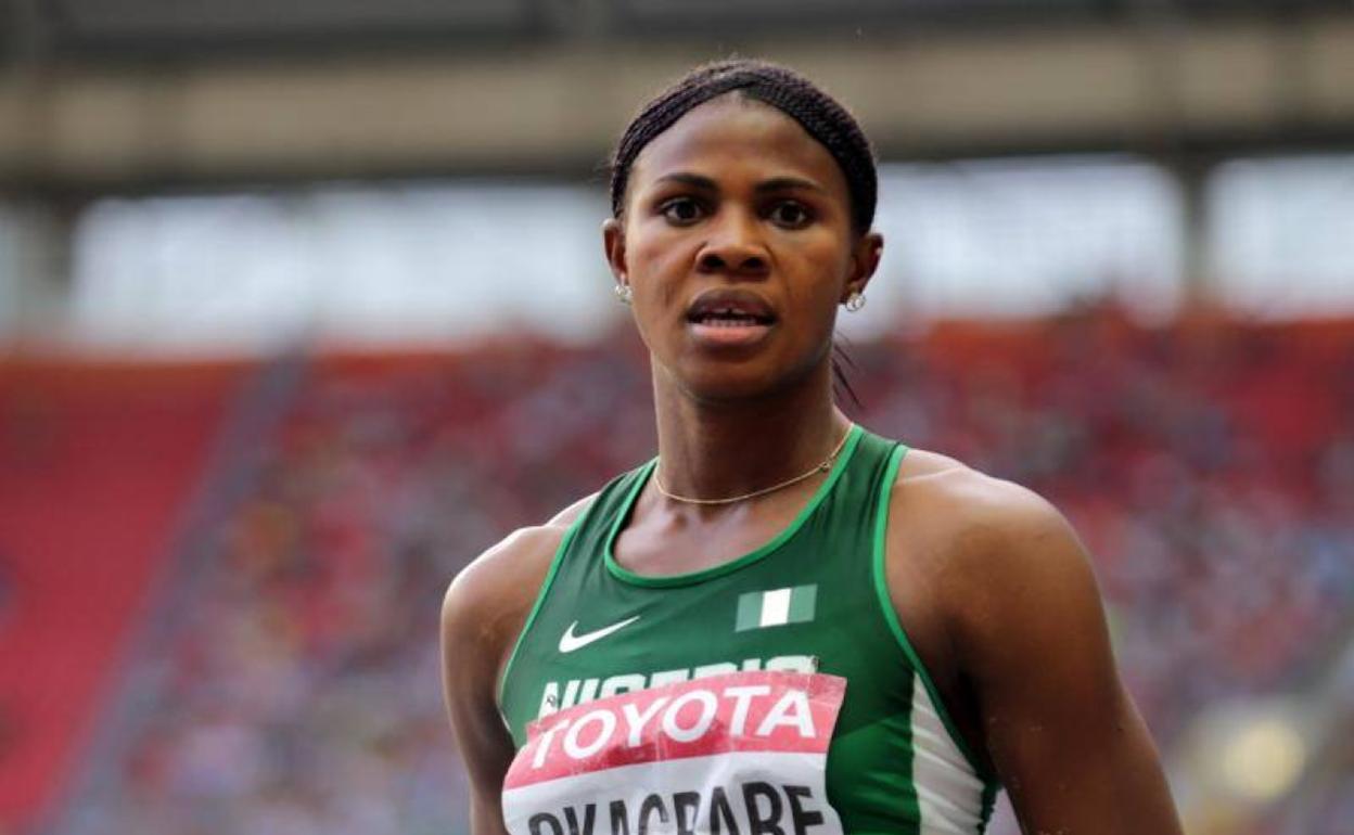 La velocista nigeriana Blessing Okagbare fue subcampeona olímpica en Pekín en 2008. 