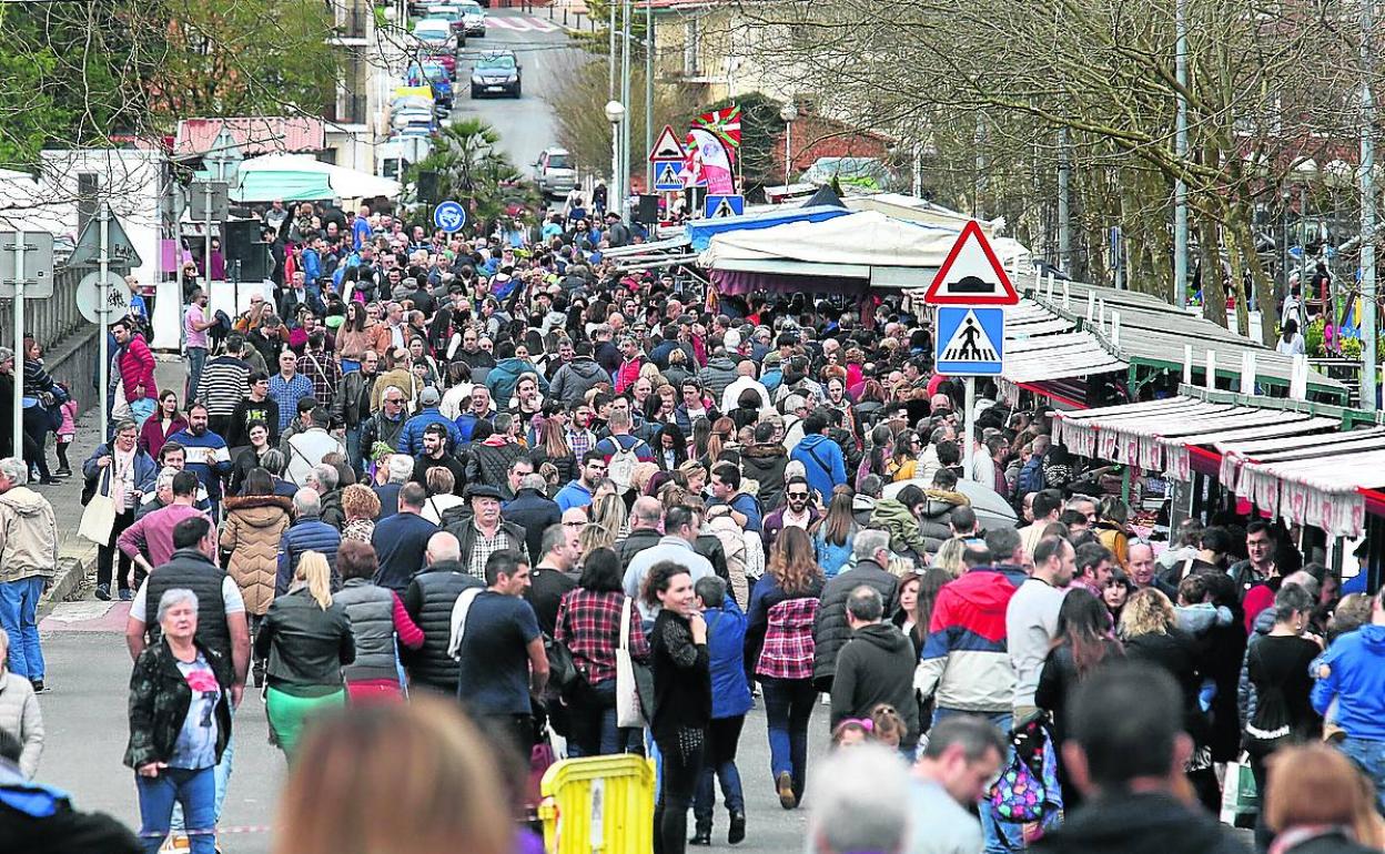 La última cita de la feria de chacinería de Sopuerta se celebró justo antes del confinamiento. 