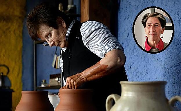 Blanca Gómez de Segura, en el museo de Ollerías. 