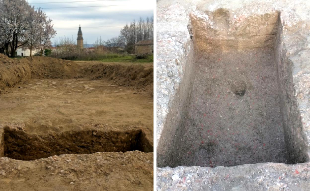 El lagar romano descubierto en Oion. 