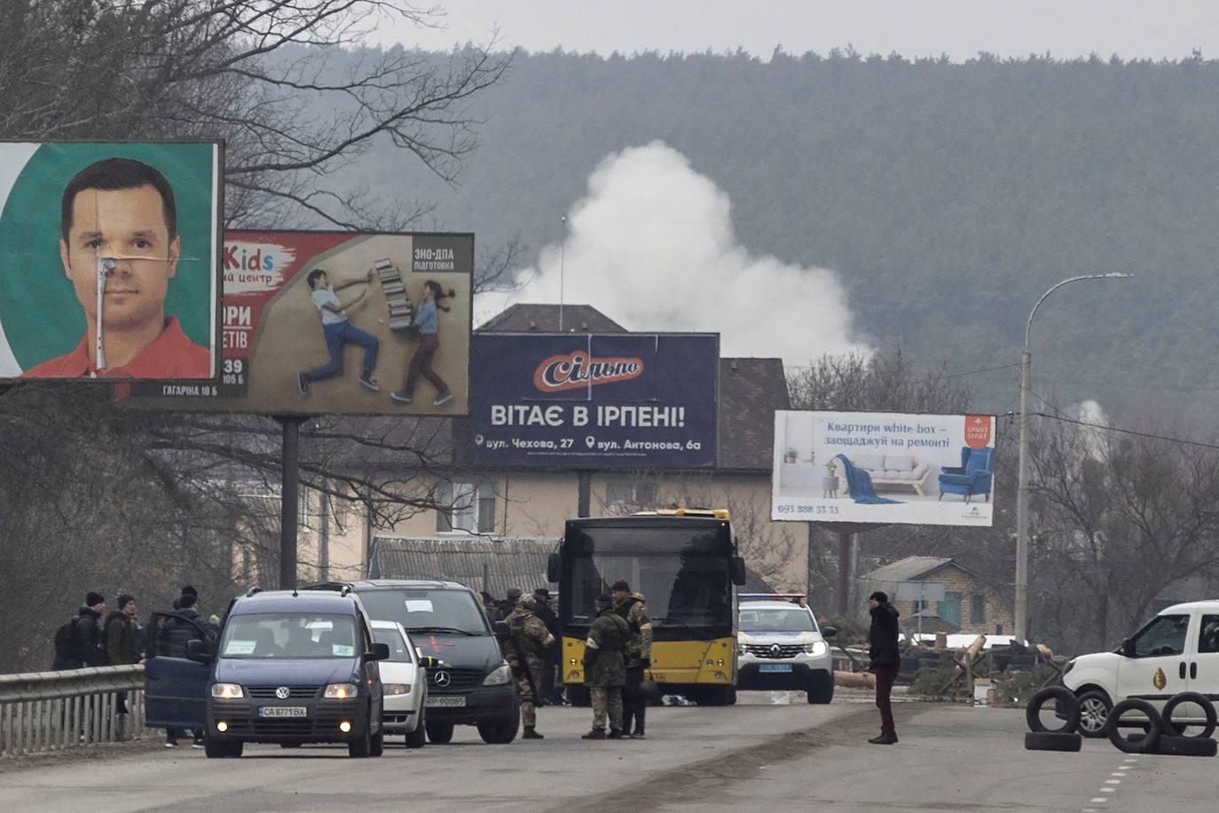 Fotos: Moscú bombardea a civiles en Irpin, a las puertas de Kiev