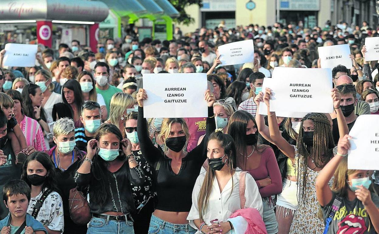 Imagen de una protesta contra las agresiones sexuales. 