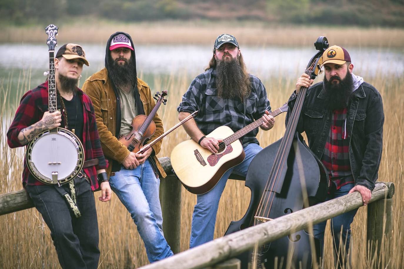 La banda Moonshine Wagon, que firma el álbum 'Self-destruction'.