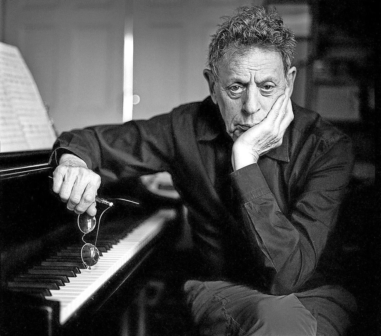 Influyente. Philip Glass, en su estudio. 