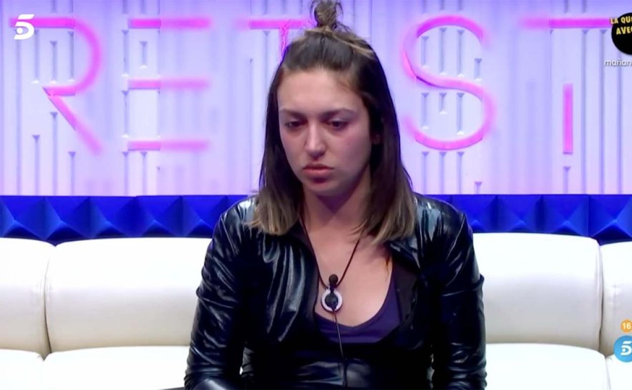 Marta, durante el programa. 